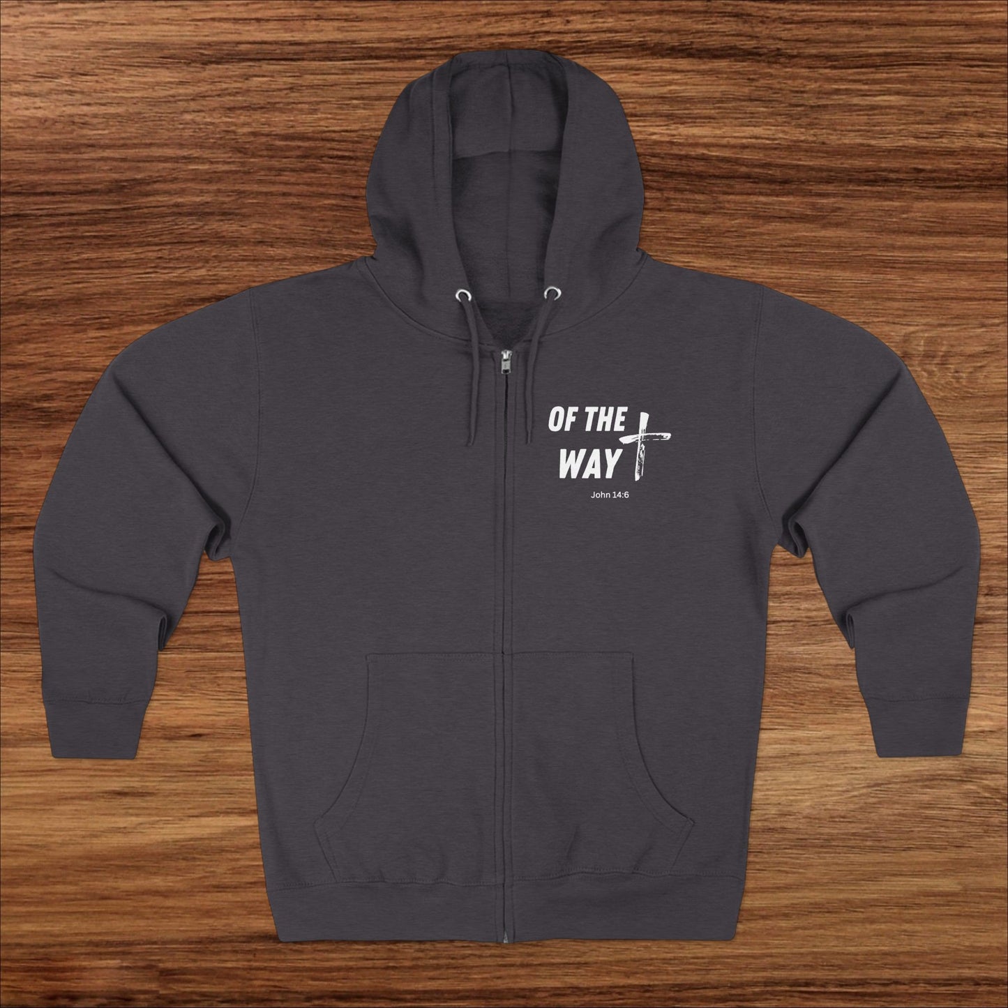 Christian Zip Hoodie, Bible Verse Hooded Sweatshirt, Religious Jacket, Faithful Apparel, Christian Clothing, Religious Gift Idea