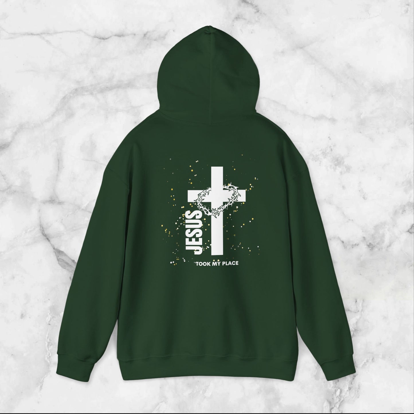Christian Cross Unisex Sweatshirt, Religious Hoodie, Jesus Took My Place, Christian Gifts, Faith Apparel