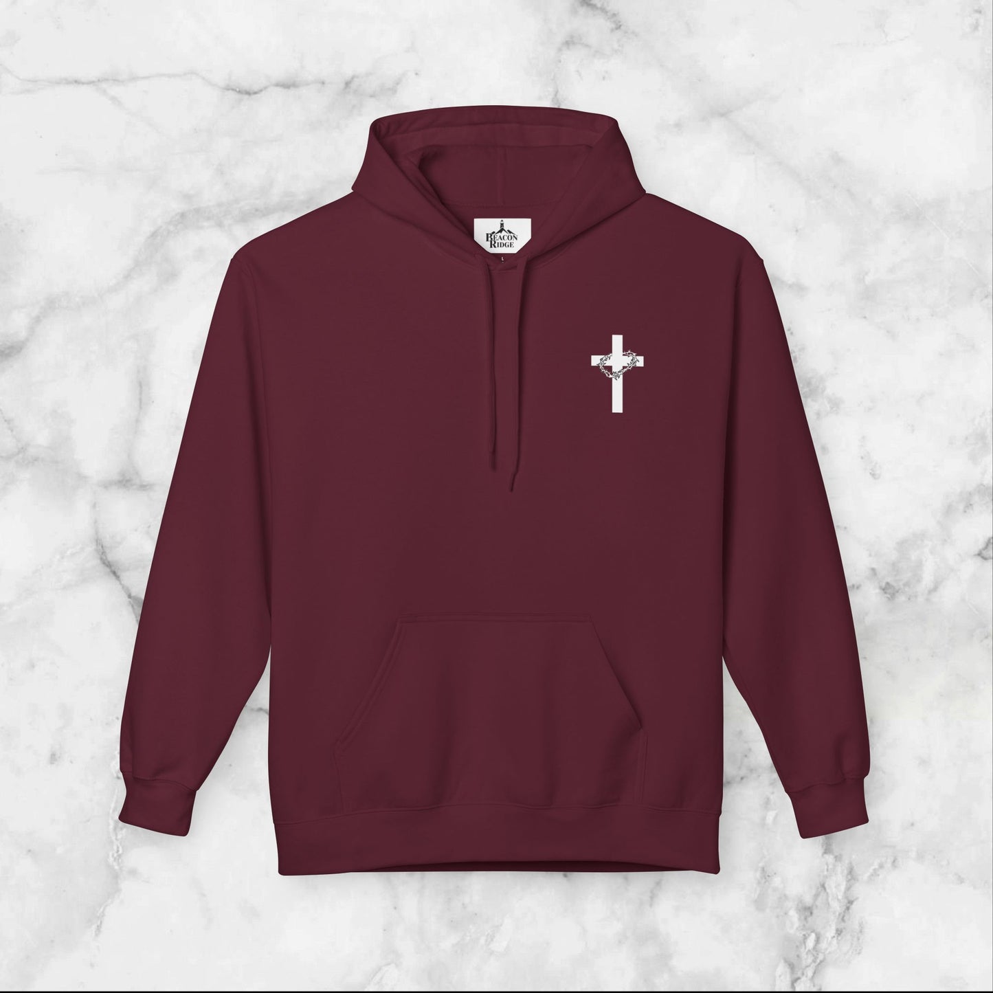 Faith-Inspired Fleece Hoodie - Jesus Took My Place