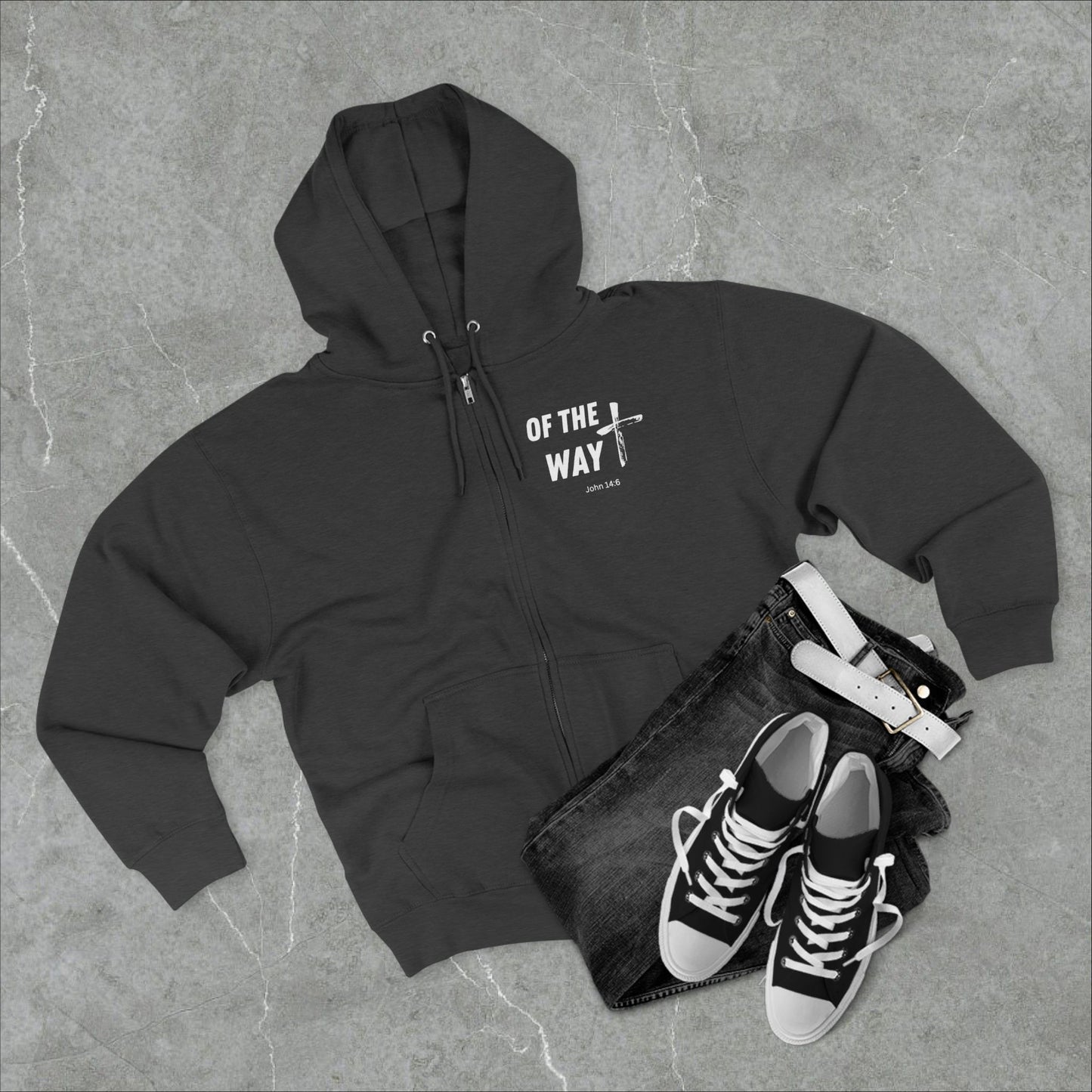 Christian Zip Hoodie, Bible Verse Hooded Sweatshirt, Religious Jacket, Faithful Apparel, Christian Clothing, Religious Gift Idea