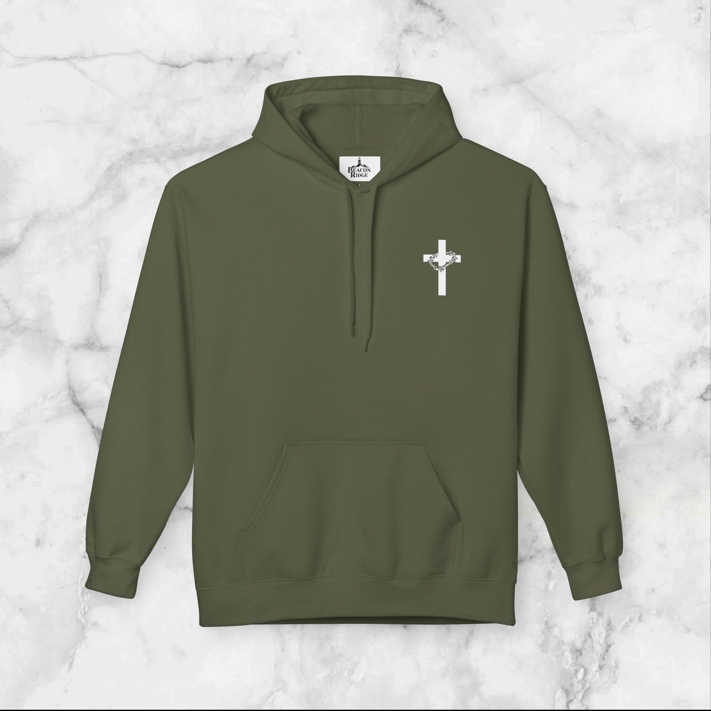 Faith-Inspired Fleece Hoodie - Jesus Took My Place