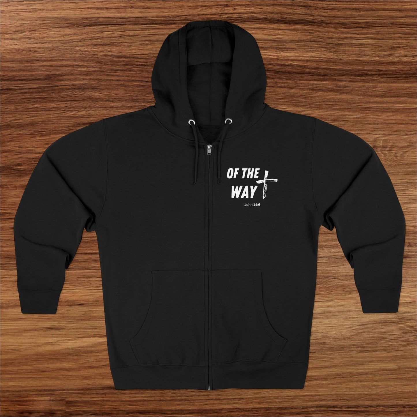 Christian Zip Hoodie, Bible Verse Hooded Sweatshirt, Religious Jacket, Faithful Apparel, Christian Clothing, Religious Gift Idea