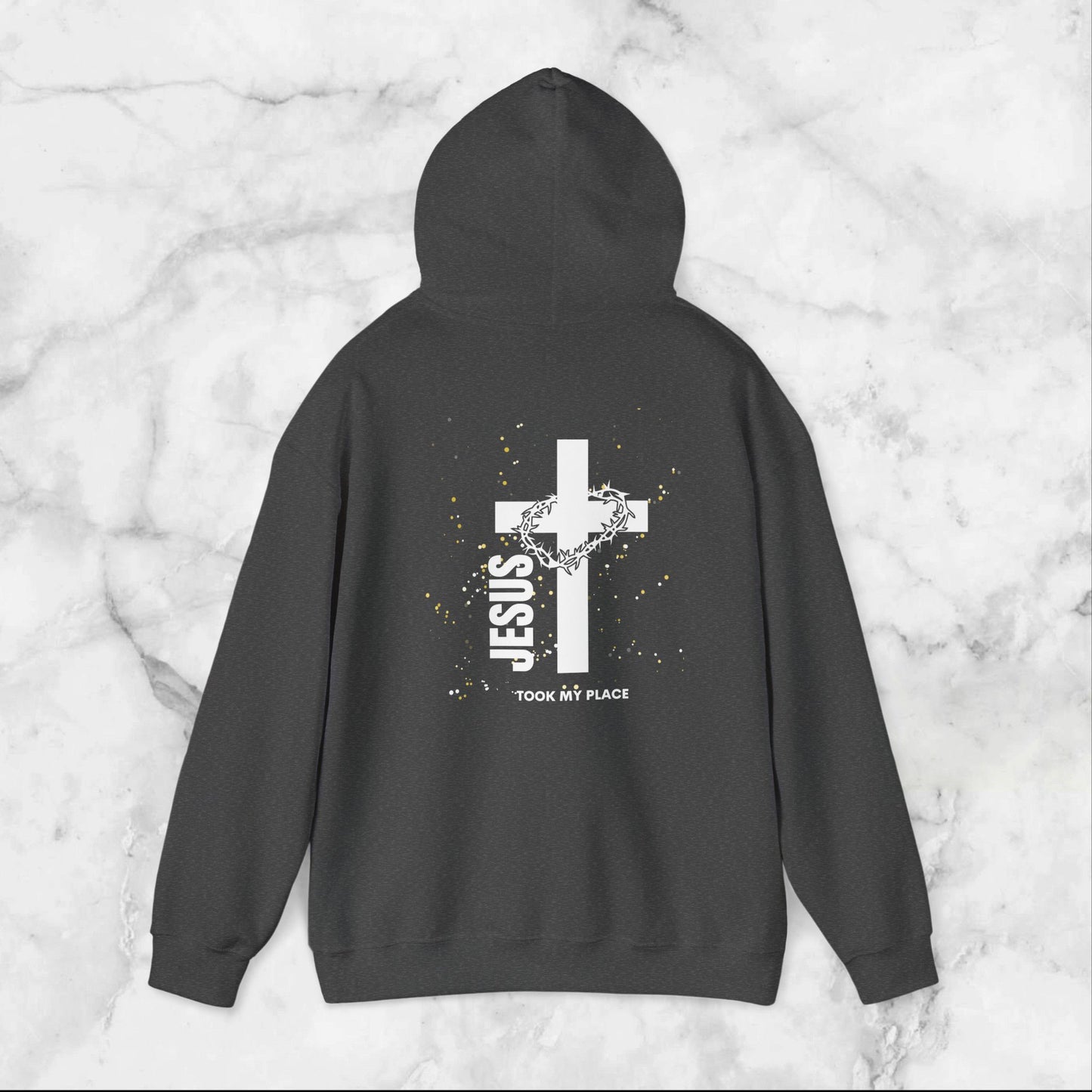 Christian Cross Unisex Sweatshirt, Religious Hoodie, Jesus Took My Place, Christian Gifts, Faith Apparel