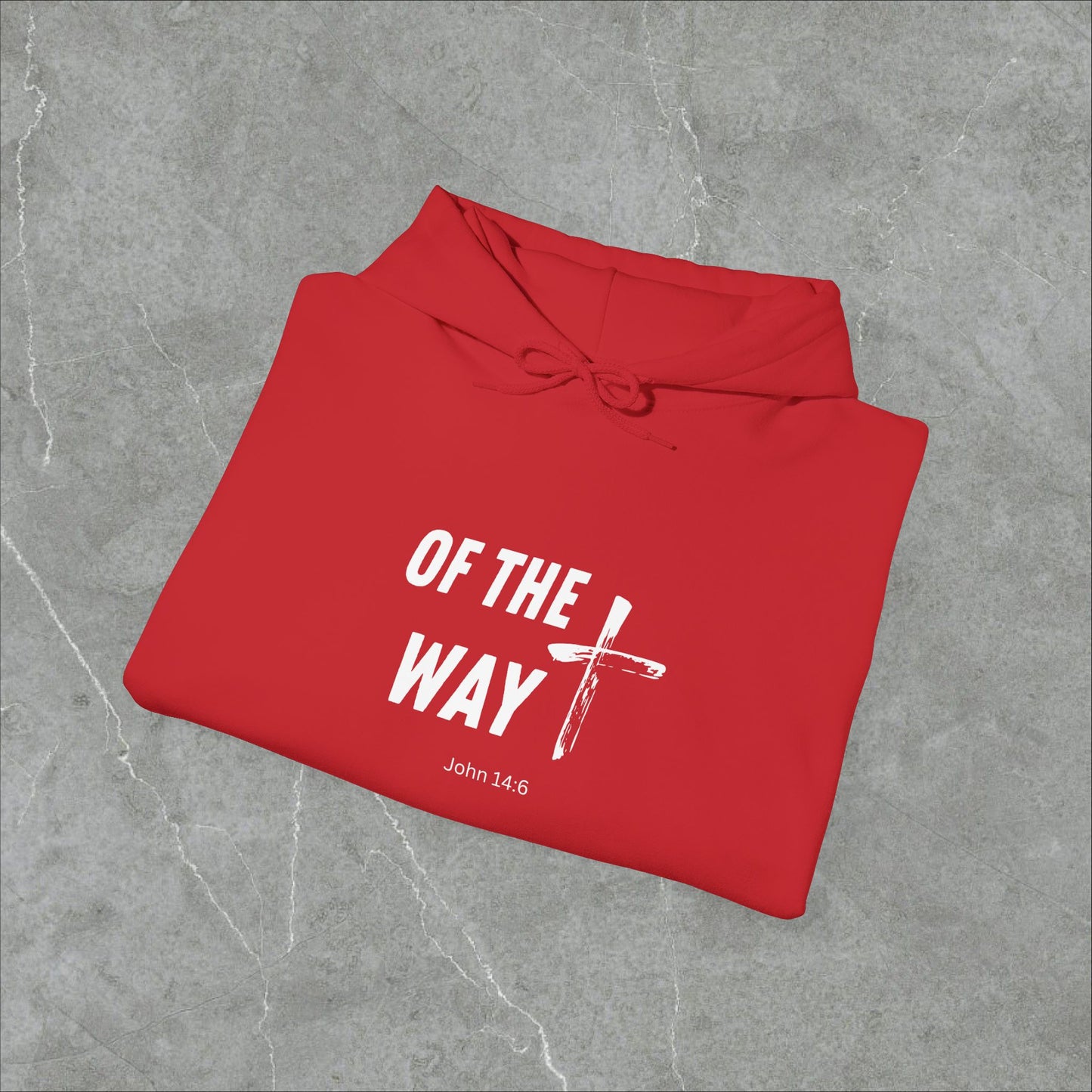 Faith-Inspired Unisex Heavy Blend Hooded Sweatshirt - 'Of The Way' John 14:6