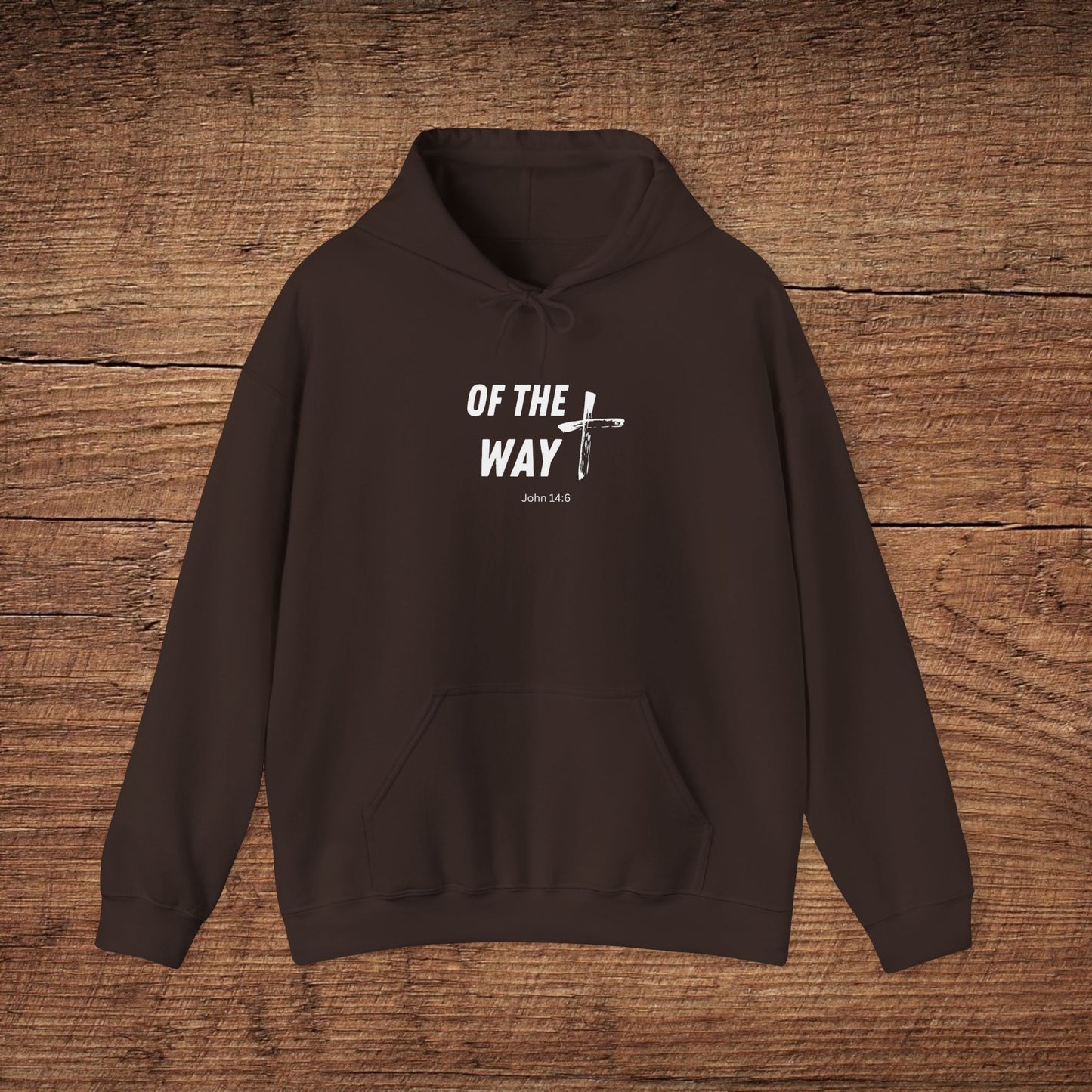 Christian Hoodie Sweatshirt - Of the Way with cross design, Religious Unisex Pullover, Jesus Faith Apparel, Christianity Gift Idea