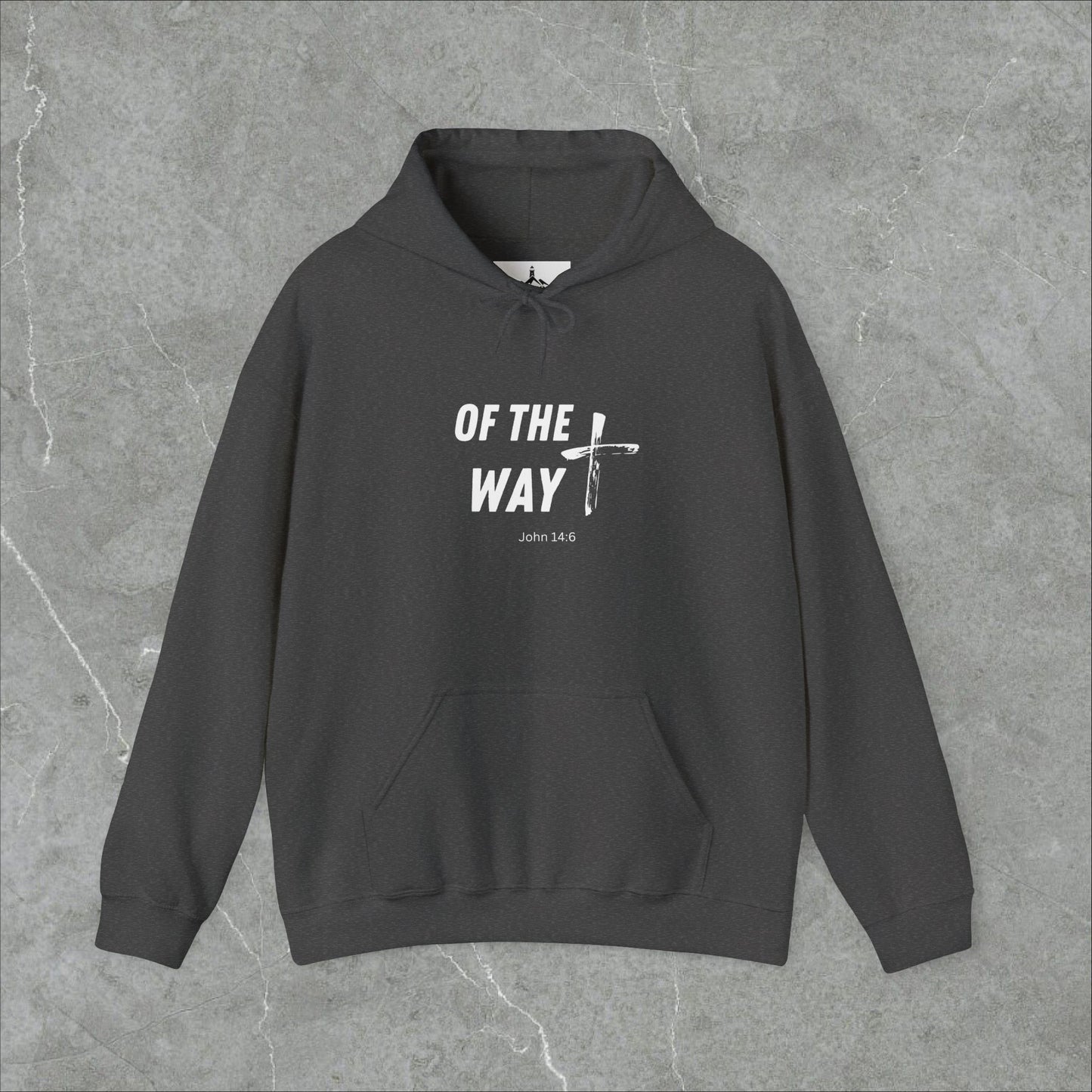 Faith-Inspired Unisex Heavy Blend Hooded Sweatshirt - 'Of The Way' John 14:6