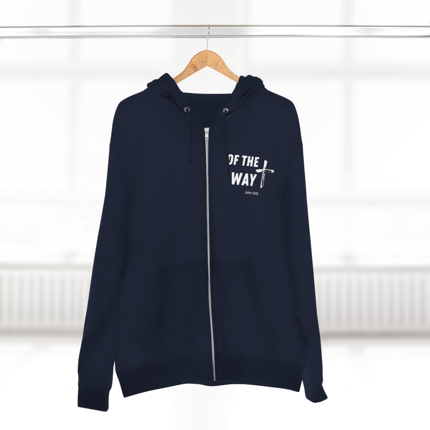 Christian Zip Hoodie, Bible Verse Hooded Sweatshirt, Religious Jacket, Faithful Apparel, Christian Clothing, Religious Gift Idea