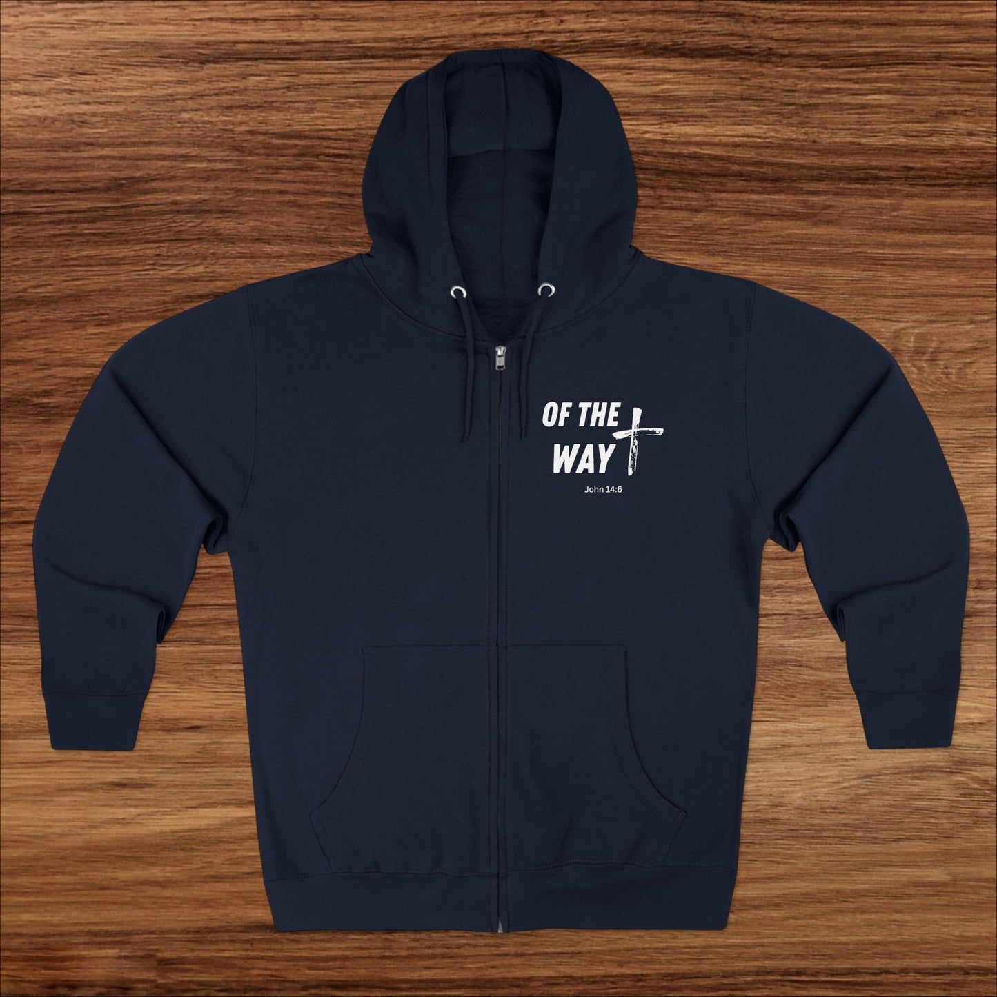 Christian Zip Hoodie, Bible Verse Hooded Sweatshirt, Religious Jacket, Faithful Apparel, Christian Clothing, Religious Gift Idea