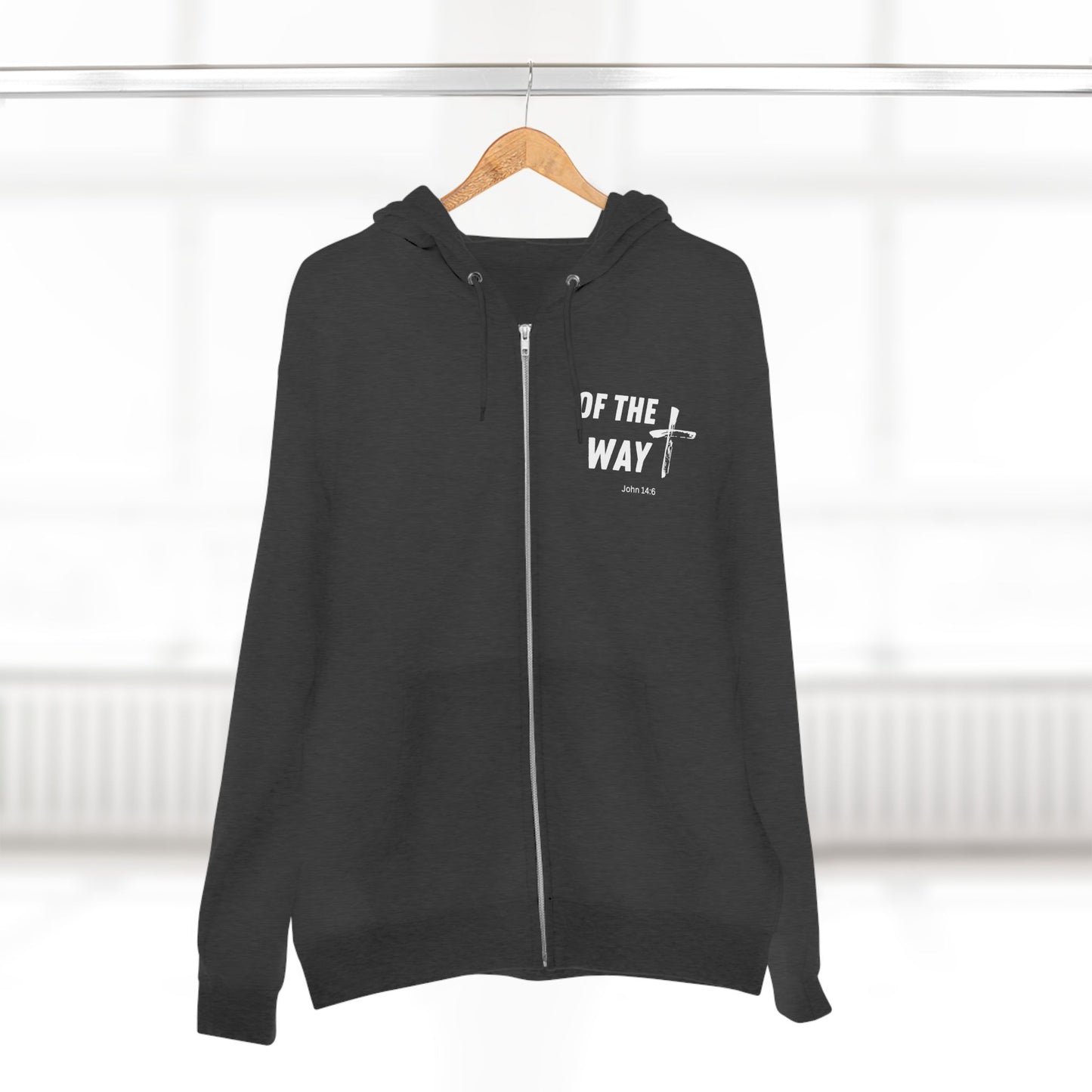Christian Zip Hoodie, Bible Verse Hooded Sweatshirt, Religious Jacket, Faithful Apparel, Christian Clothing, Religious Gift Idea