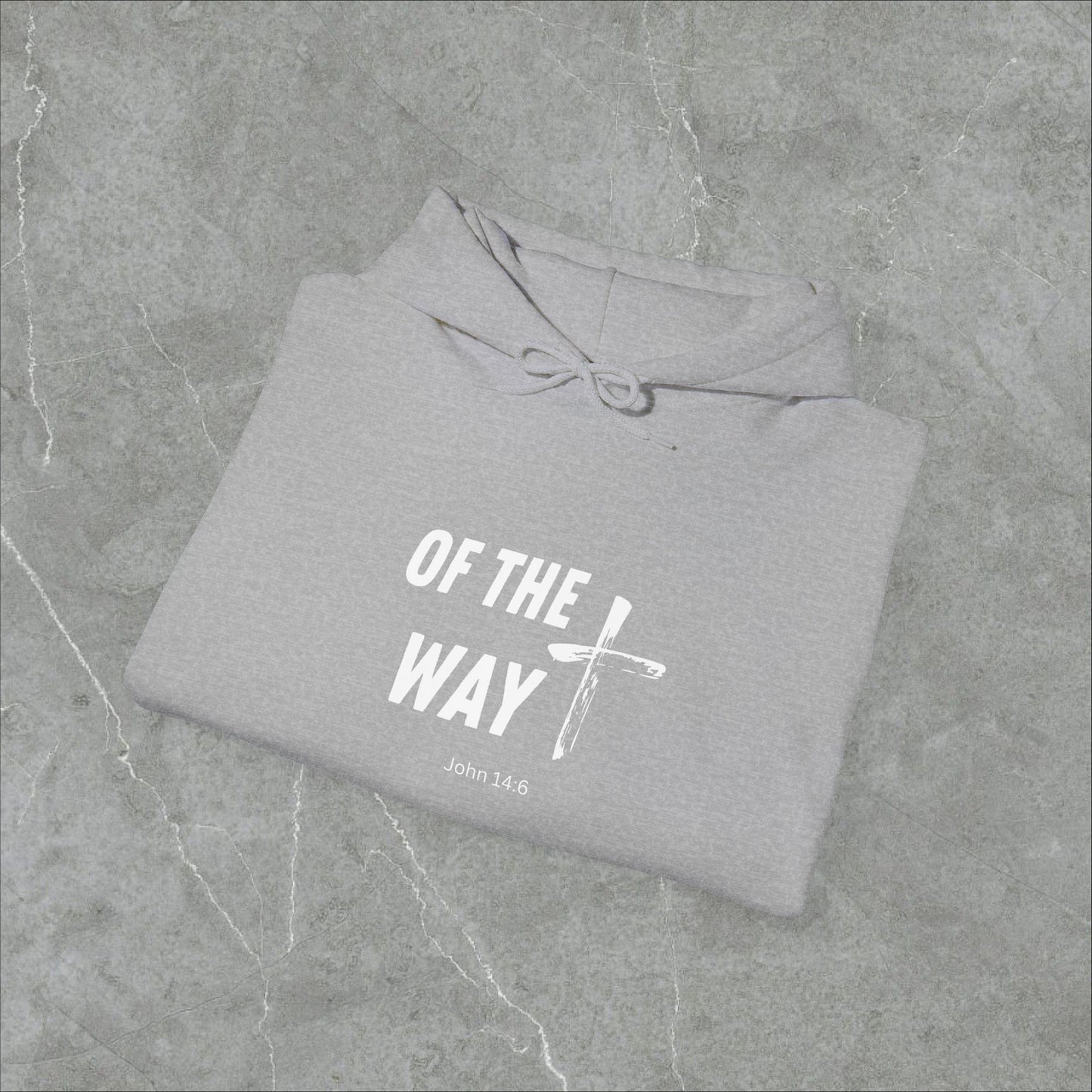 Faith-Inspired Unisex Heavy Blend Hooded Sweatshirt - 'Of The Way' John 14:6
