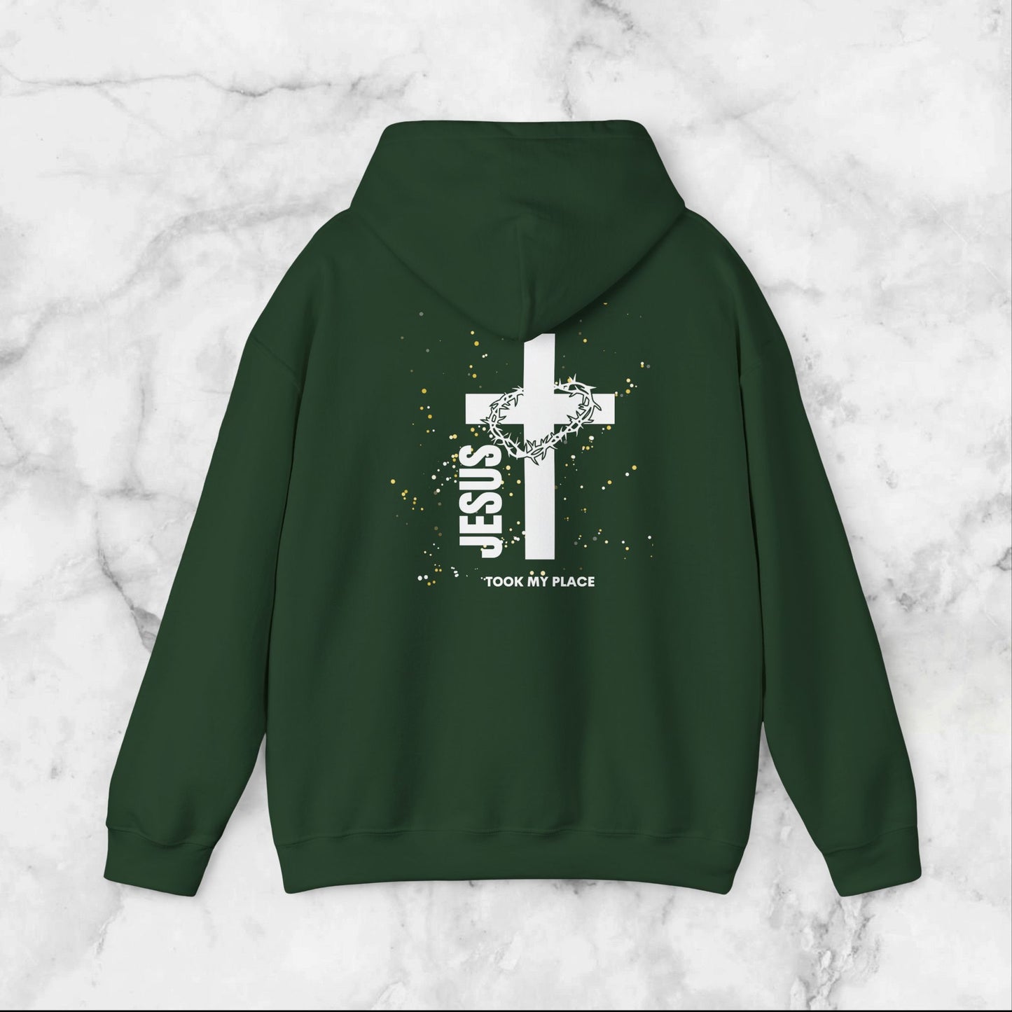 Christian Cross Unisex Sweatshirt, Religious Hoodie, Jesus Took My Place, Christian Gifts, Faith Apparel