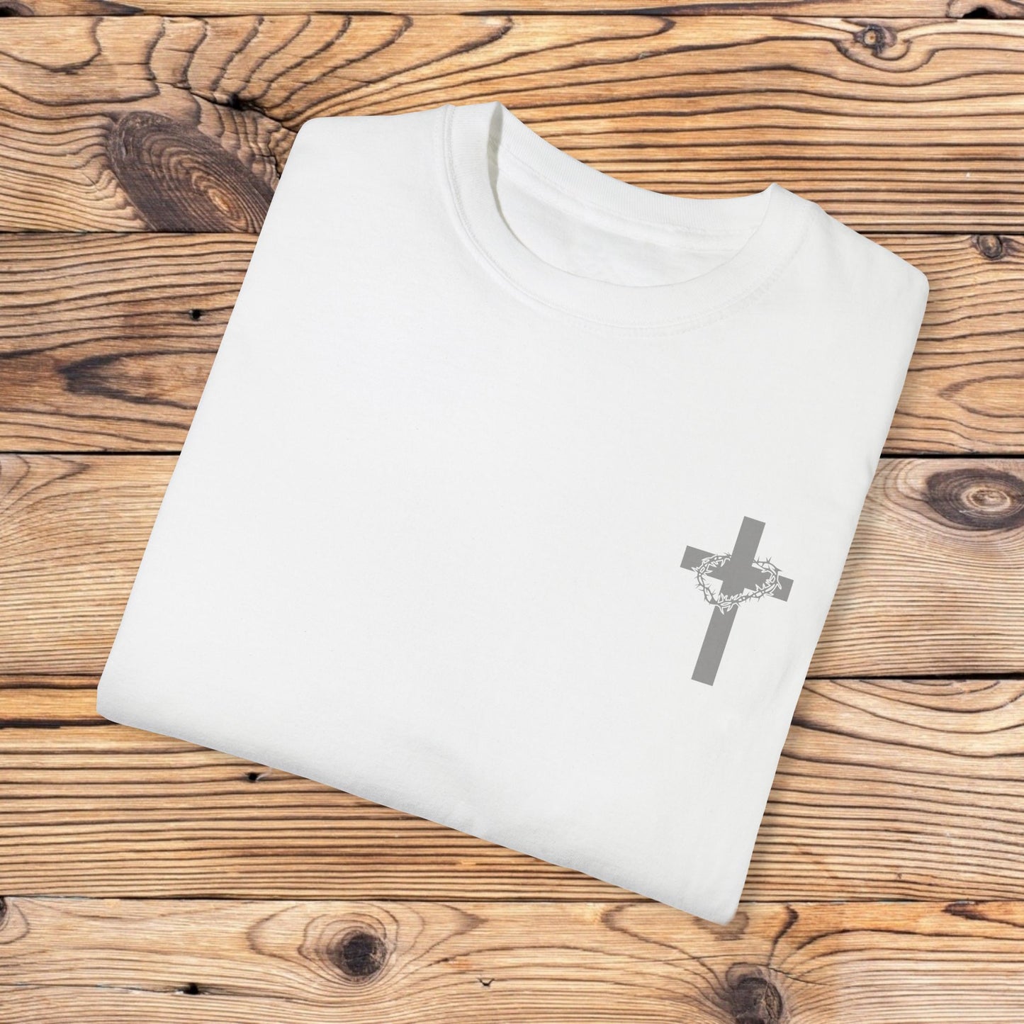 Faith-Inspired Unisex Garment-Dyed T-Shirt - 'Jesus Took My Place' Design