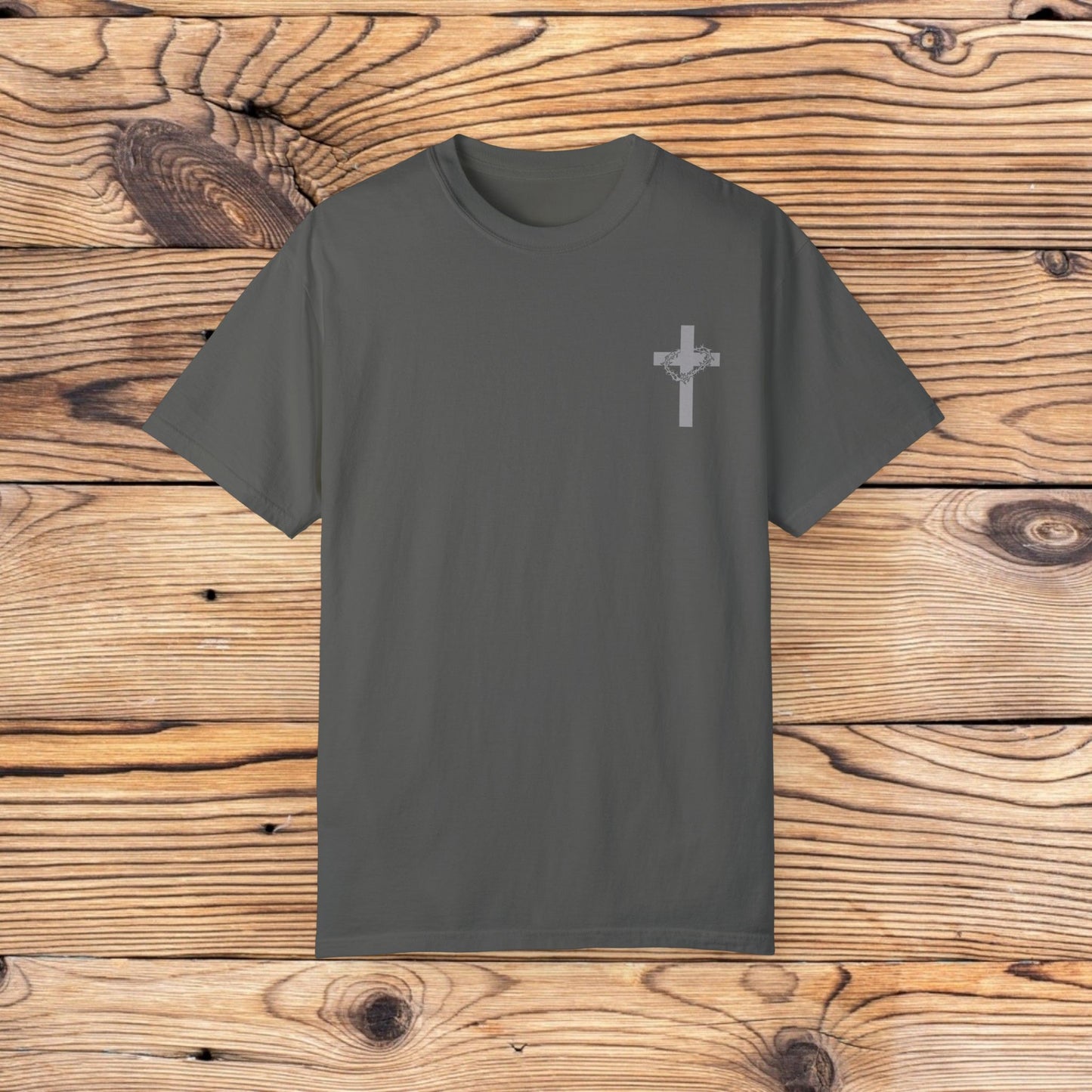 Faith-Inspired Unisex Garment-Dyed T-Shirt - 'Jesus Took My Place' Design