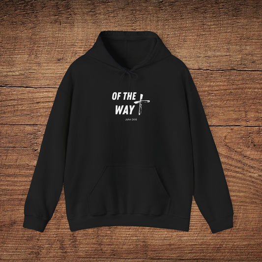Christian Hoodie Sweatshirt - Of the Way with cross design, Religious Unisex Pullover, Jesus Faith Apparel, Christianity Gift Idea