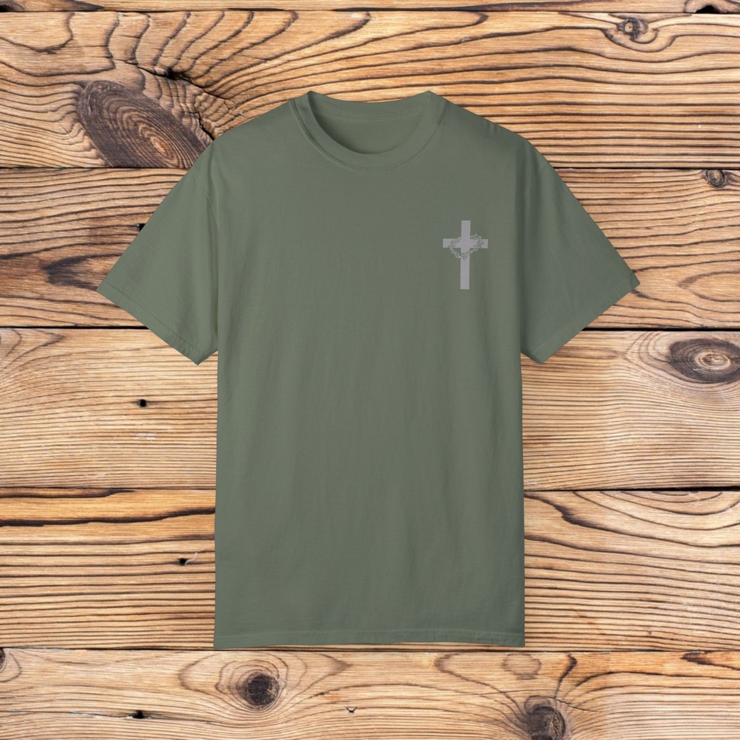 Faith-Inspired Unisex Garment-Dyed T-Shirt - 'Jesus Took My Place' Design