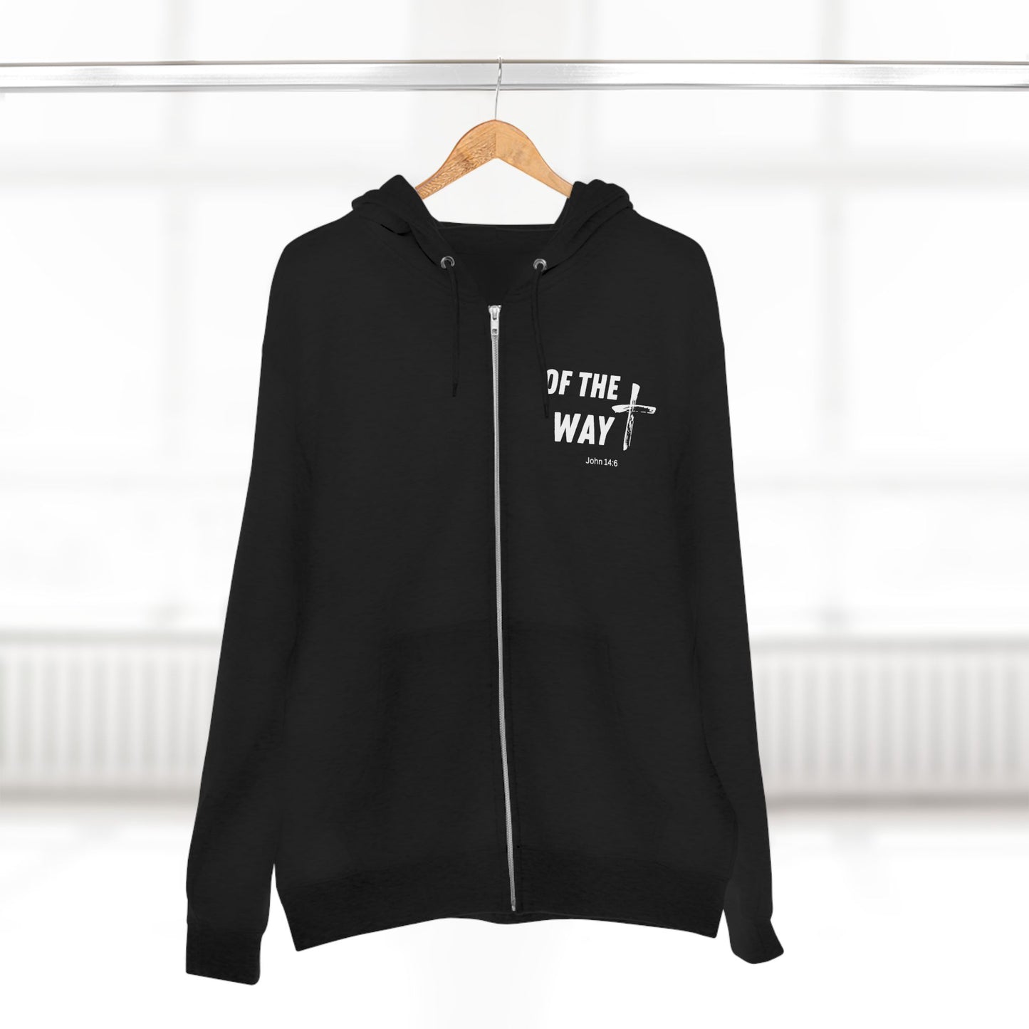 Christian Zip Hoodie, Bible Verse Hooded Sweatshirt, Religious Jacket, Faithful Apparel, Christian Clothing, Religious Gift Idea